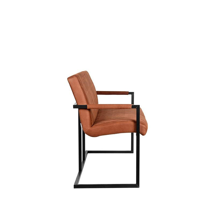 Label51 Eetkamerbank Denmark - Cognac - Microfiber - 155 cm-Eetkamerbanken-LABEL51