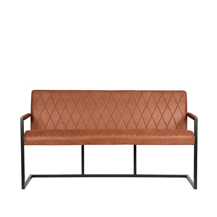 Label51 Eetkamerbank Denmark - Cognac - Microfiber - 155 cm-Eetkamerbanken-LABEL51