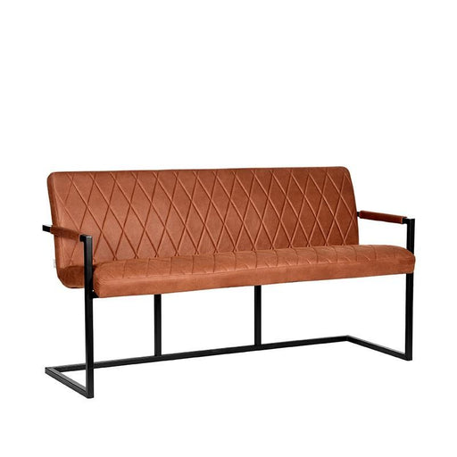 Label51 Eetkamerbank Denmark - Cognac - Microfiber - 155 cm-Eetkamerbanken-LABEL51