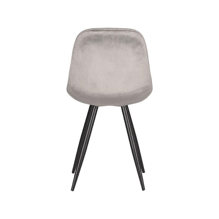 Label51 Eetkamerstoel Capri - Grijs - Fluweel-Eetkamerstoelen-LABEL51