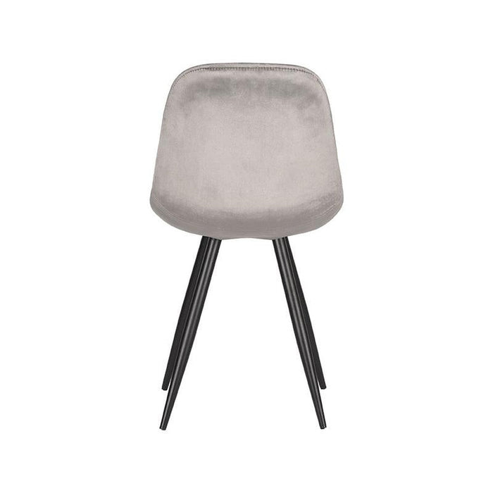 Label51 Eetkamerstoel Capri - Grijs - Fluweel-Eetkamerstoelen-LABEL51