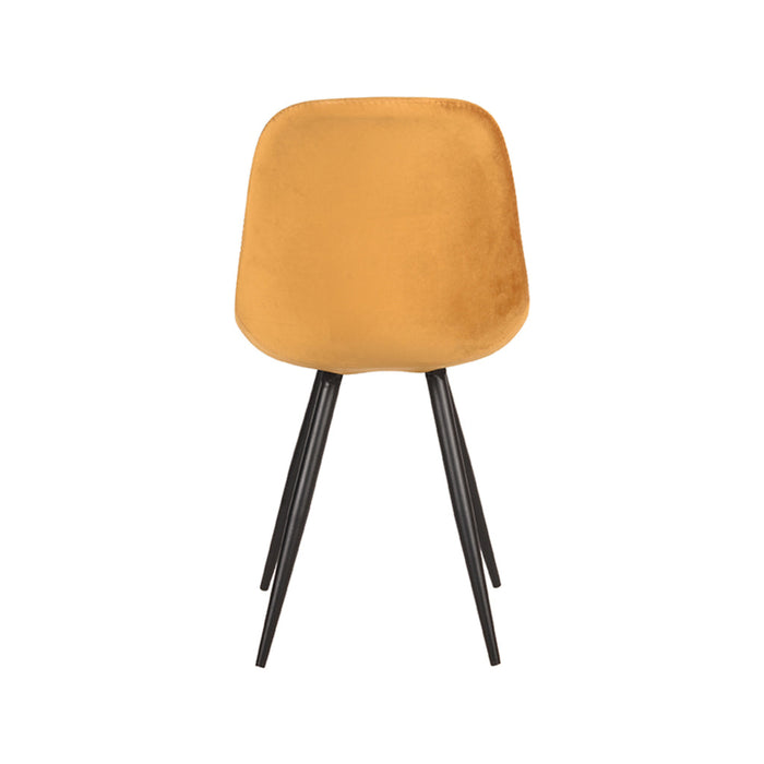 Label51 Eetkamerstoel Capri - Oker - Fluweel-Eetkamerstoelen-LABEL51