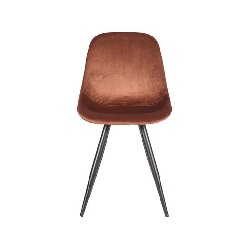 Label51 Eetkamerstoel Capri - Rust - Fluweel-Eetkamerstoelen-LABEL51
