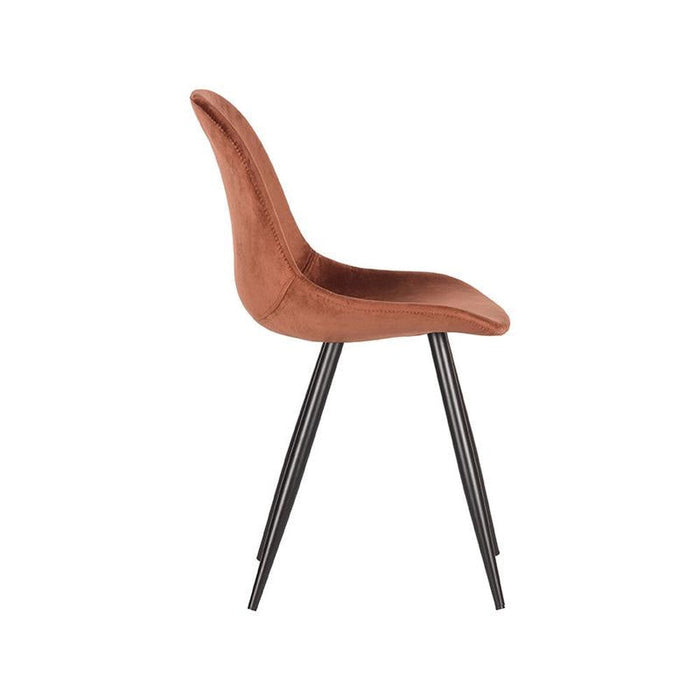 Label51 Eetkamerstoel Capri - Rust - Fluweel-Eetkamerstoelen-LABEL51