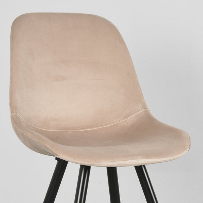 Label51 Eetkamerstoel Capri - Zand - Fluweel-Eetkamerstoelen-LABEL51