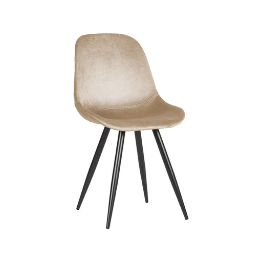 Label51 Eetkamerstoel Capri - Zand - Fluweel-Eetkamerstoelen-LABEL51