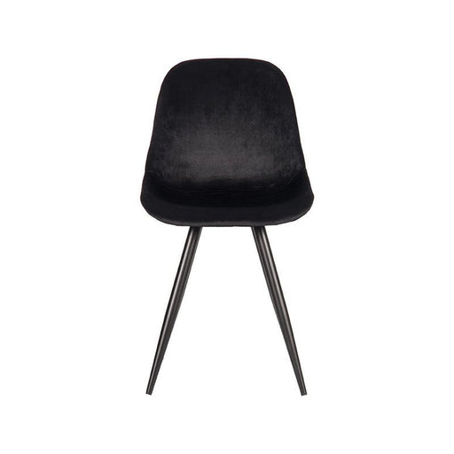 Label51 Eetkamerstoel Capri - Zwart - Fluweel-Eetkamerstoelen-LABEL51