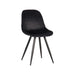 Label51 Eetkamerstoel Capri - Zwart - Fluweel-Eetkamerstoelen-LABEL51