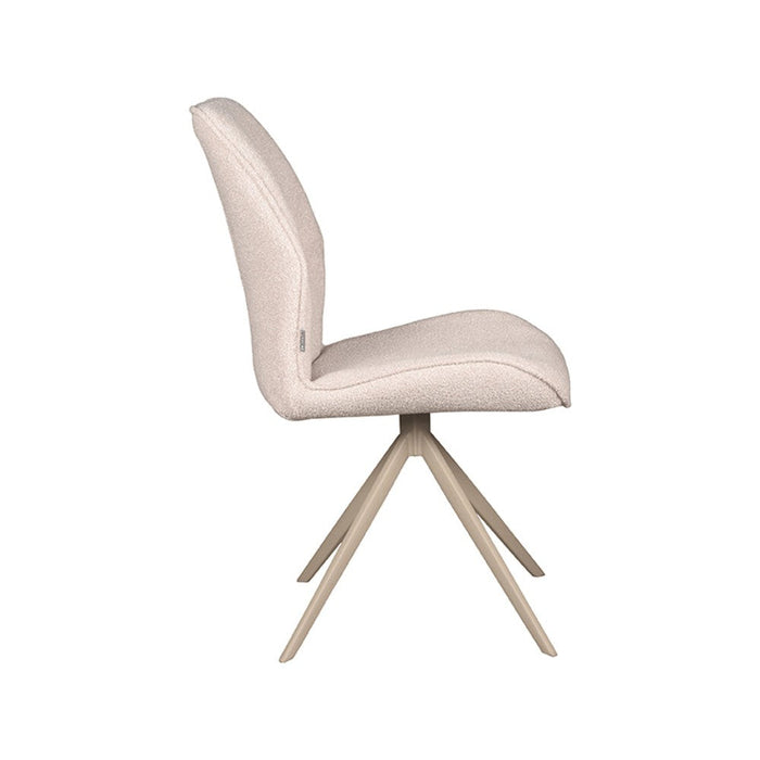 Label51 Eetkamerstoel Comfy | Taupe Metaal poten | Boucle-Eetkamerstoelen-LABEL51