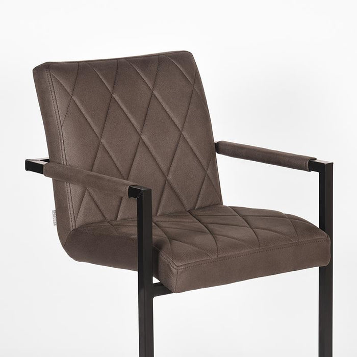 Label51 Eetkamerstoel Denmark - Antraciet - Microfiber-Eetkamerstoelen-LABEL51