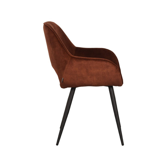 Label51 Eetkamerstoel Fer - Rust - Velours-Eetkamerstoelen-LABEL51
