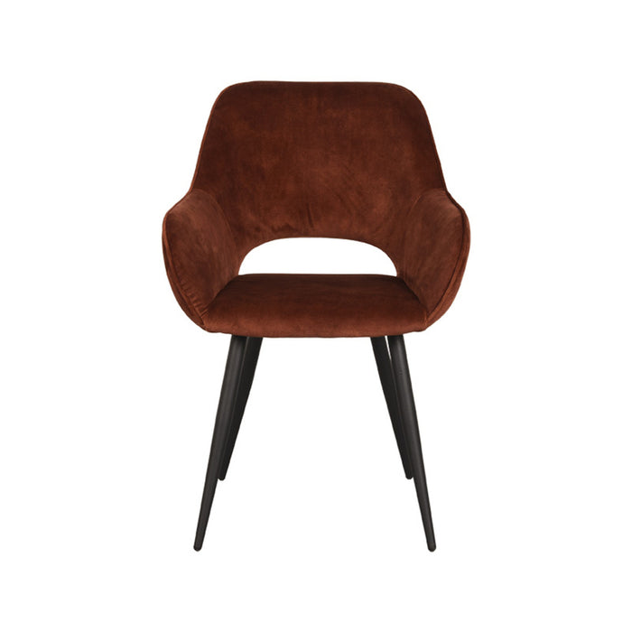 Label51 Eetkamerstoel Fer - Rust - Velours-Eetkamerstoelen-LABEL51