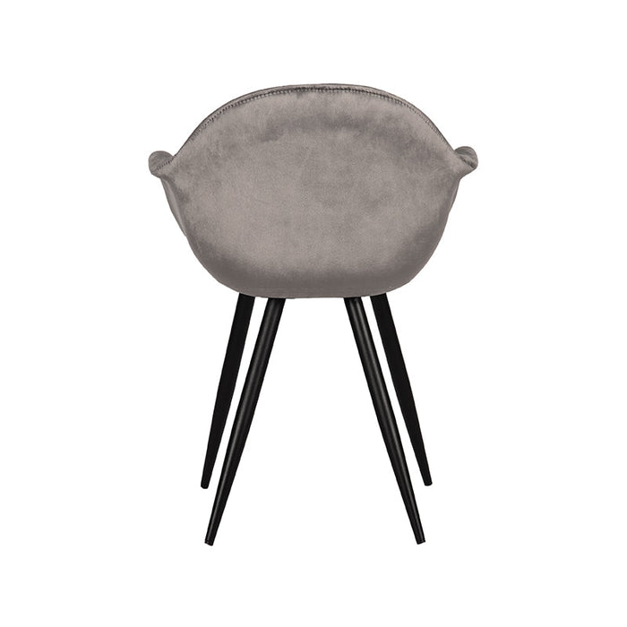 Label51 Eetkamerstoel Forli - Grijs - Fluweel-Eetkamerstoelen-LABEL51