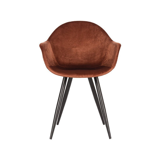 Label51 Eetkamerstoel Forli - Rust - Fluweel-Eetkamerstoelen-LABEL51