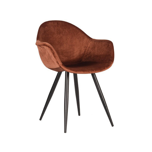 Label51 Eetkamerstoel Forli - Rust - Fluweel-Eetkamerstoelen-LABEL51