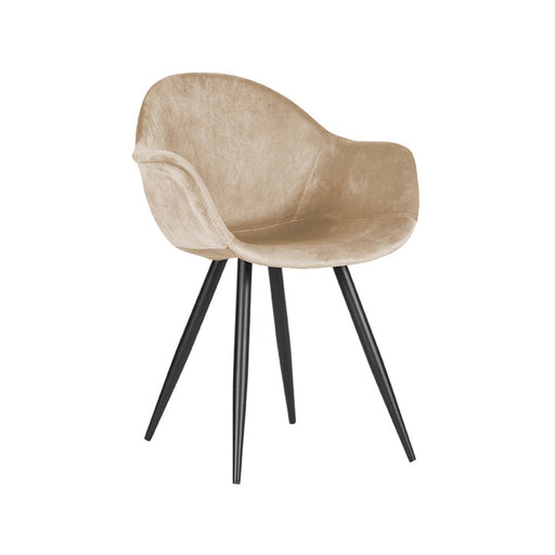 Label51 Eetkamerstoel Forli - Zand - Fluweel-Eetkamerstoelen-LABEL51