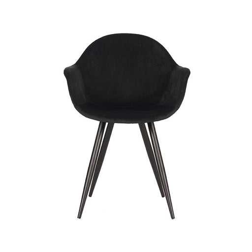 Label51 Eetkamerstoel Forli - Zwart - Fluweel-Eetkamerstoelen-LABEL51