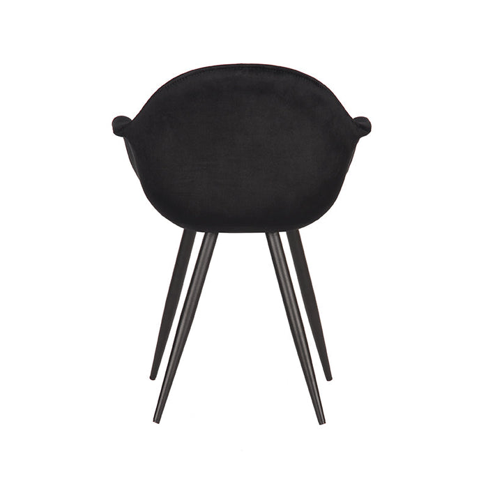 Label51 Eetkamerstoel Forli - Zwart - Fluweel-Eetkamerstoelen-LABEL51