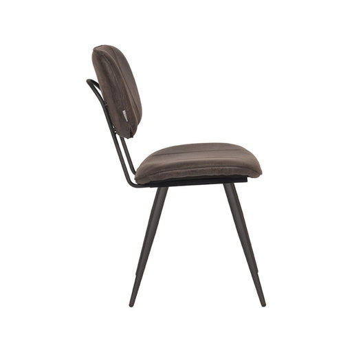 Label51 Eetkamerstoel Fos - Antraciet - Leder-Eetkamerstoelen-LABEL51