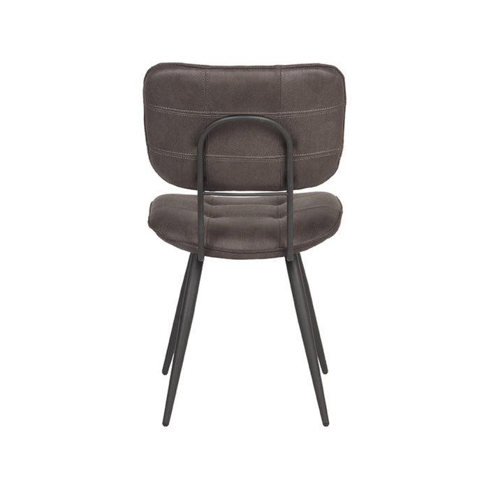 Label51 Eetkamerstoel Gus - Antraciet - Microfiber-Eetkamerstoelen-LABEL51