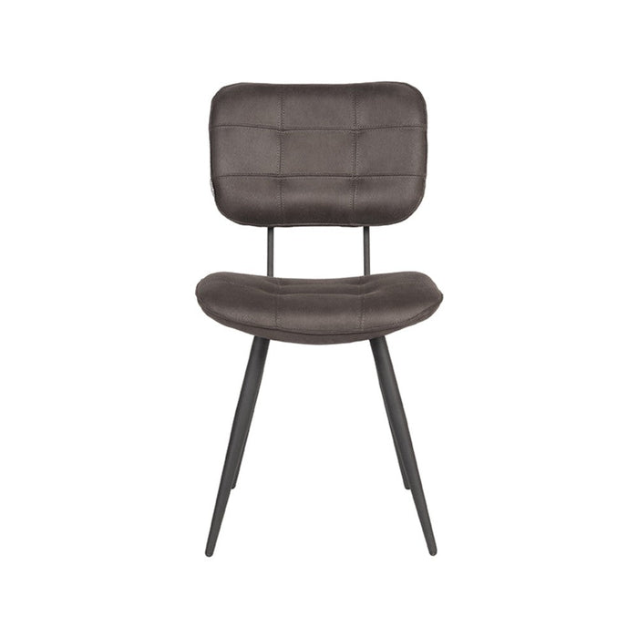 Label51 Eetkamerstoel Gus - Antraciet - Microfiber-Eetkamerstoelen-LABEL51