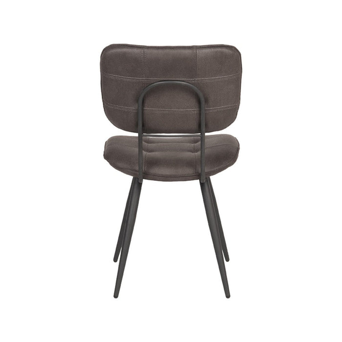 Label51 Eetkamerstoel Gus - Antraciet - Microfiber-Eetkamerstoelen-LABEL51