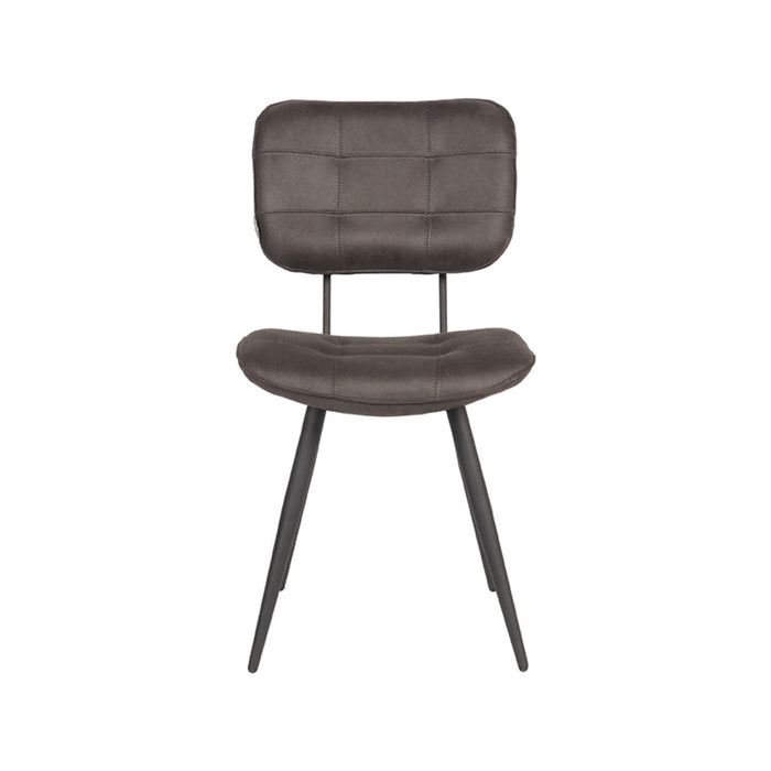 Label51 Eetkamerstoel Gus - Antraciet - Microfiber-Eetkamerstoelen-LABEL51