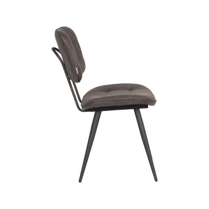 Label51 Eetkamerstoel Gus - Antraciet - Microfiber-Eetkamerstoelen-LABEL51