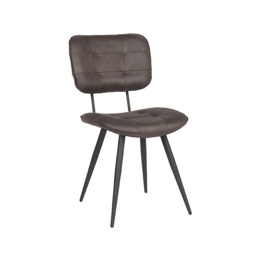 Label51 Eetkamerstoel Gus - Antraciet - Microfiber-Eetkamerstoelen-LABEL51
