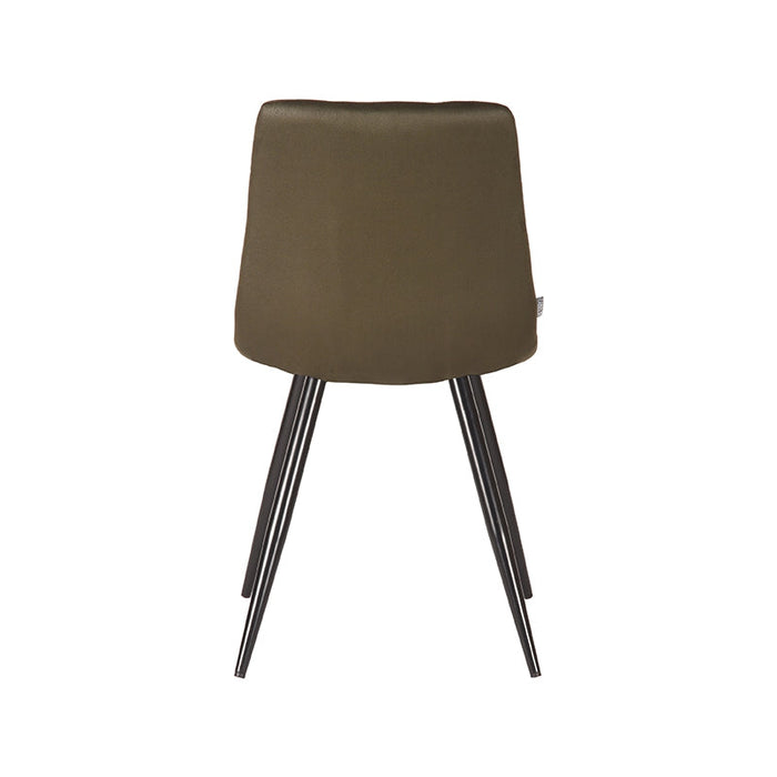 Label51 Eetkamerstoel Jay - Army green - Microfiber-Eetkamerstoelen-LABEL51