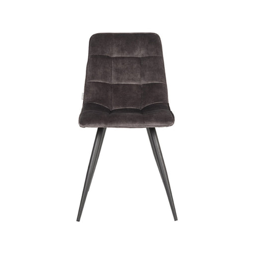 Label51 Eetkamerstoel Jelt - Antraciet - Velours-Eetkamerstoelen-LABEL51