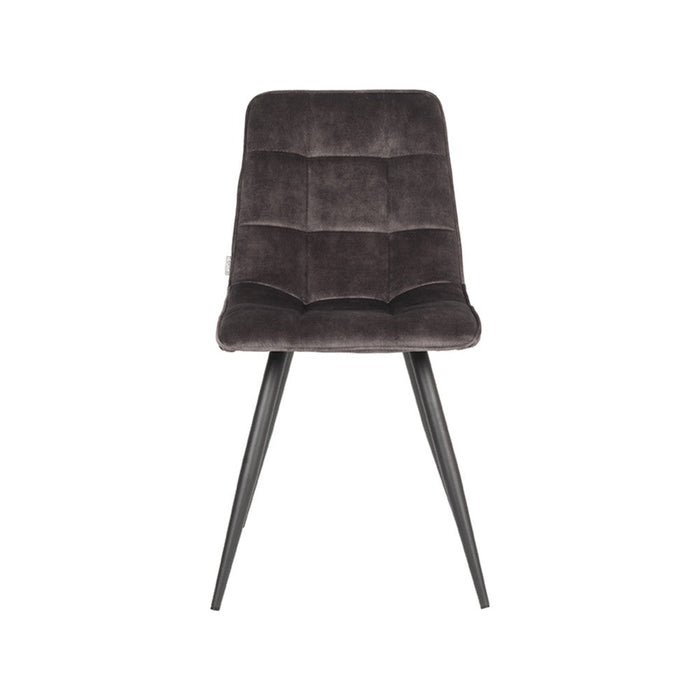 Label51 Eetkamerstoel Jelt - Antraciet - Velours-Eetkamerstoelen-LABEL51