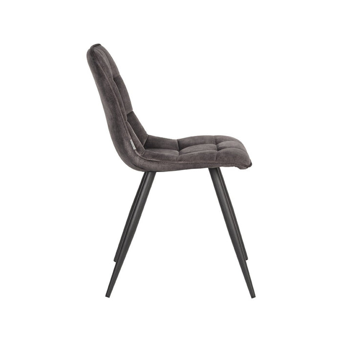 Label51 Eetkamerstoel Jelt - Antraciet - Velours-Eetkamerstoelen-LABEL51