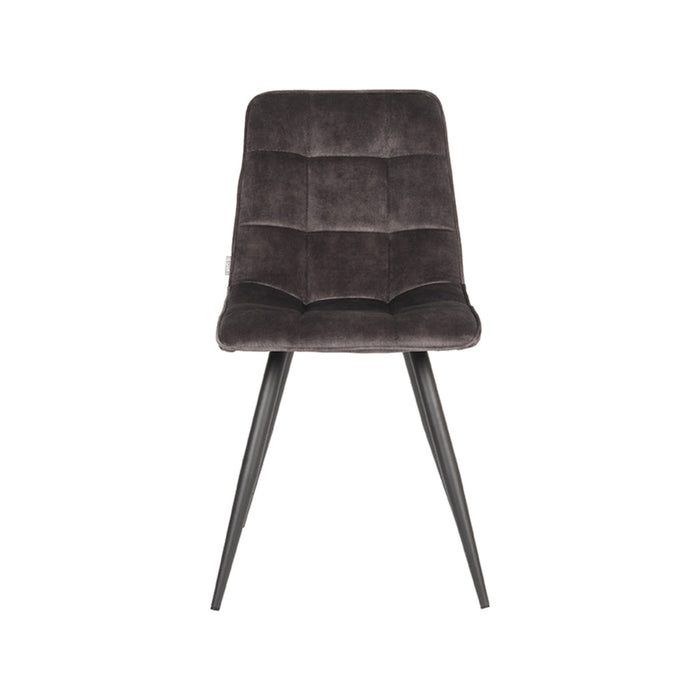 Label51 Eetkamerstoel Jelt - Antraciet - Velours-Eetkamerstoelen-LABEL51