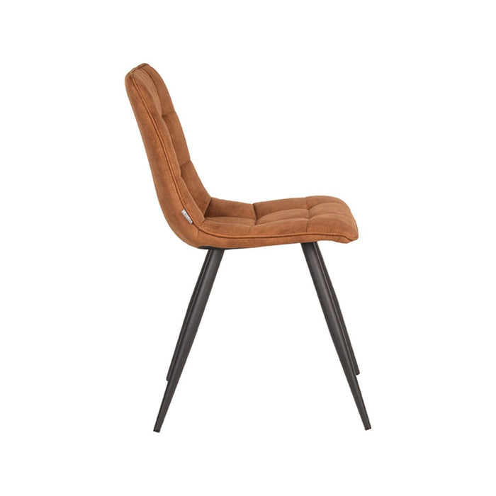 Label51 Eetkamerstoel Jelt - Oker - Velours-Eetkamerstoelen-LABEL51