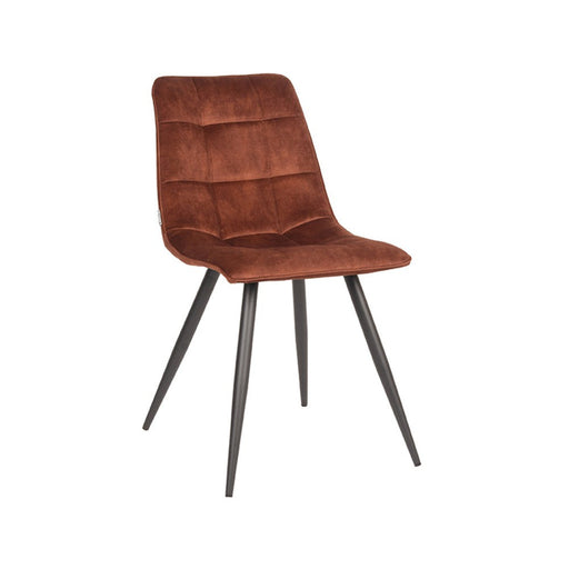 Label51 Eetkamerstoel Jelt - Rust - Velours-Eetkamerstoelen-LABEL51