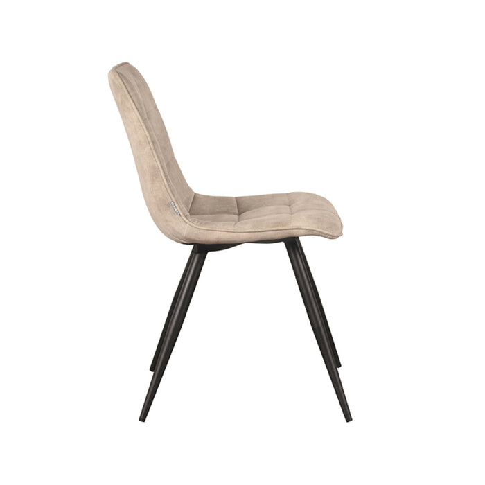 Label51 Eetkamerstoel Jelt - Sand - Velours-Eetkamerstoelen-LABEL51