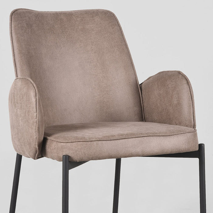 Label51 Eetkamerstoel Joni - Taupe - Micro Suede-Eetkamerstoelen-LABEL51