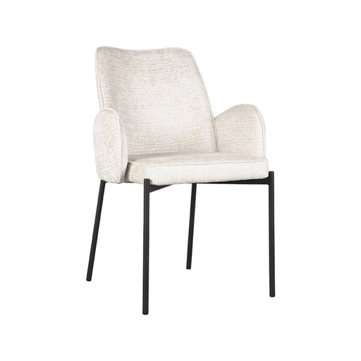 Label51 Eetkamerstoel Joni - crème - Fluweel-Eetkamerstoelen-LABEL51