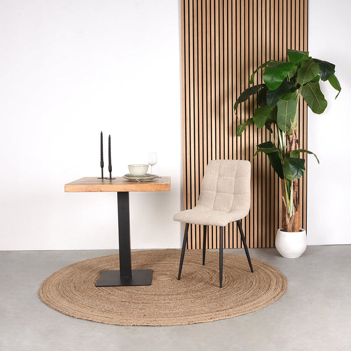 Label51 Eetkamerstoel Juul - Zand - Stof-Eetkamerstoelen-LABEL51