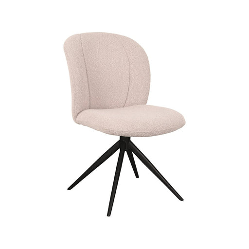Label51 Eetkamerstoel Kimo| Natuel / Zwart | 360 ° | 50x54x87 cm | Zwarte poten-Eetkamerstoelen-LABEL51