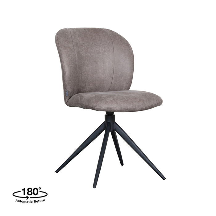 Label51 Eetkamerstoel Kimo | Taupe | 360 ° | 50x54x87 cm-Eetkamerstoelen-LABEL51