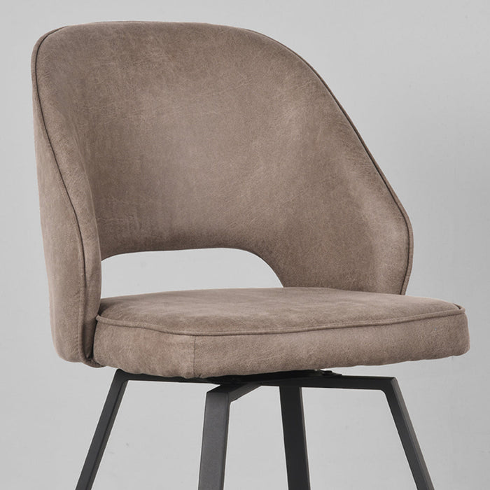 Label51 Eetkamerstoel Lewis - Beige - Fluweel-Eetkamerstoelen-LABEL51