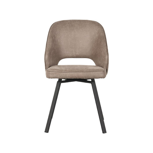 Label51 Eetkamerstoel Lewis - Beige - Fluweel-Eetkamerstoelen-LABEL51