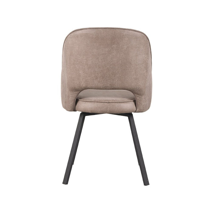 Label51 Eetkamerstoel Lewis - Beige - Fluweel-Eetkamerstoelen-LABEL51
