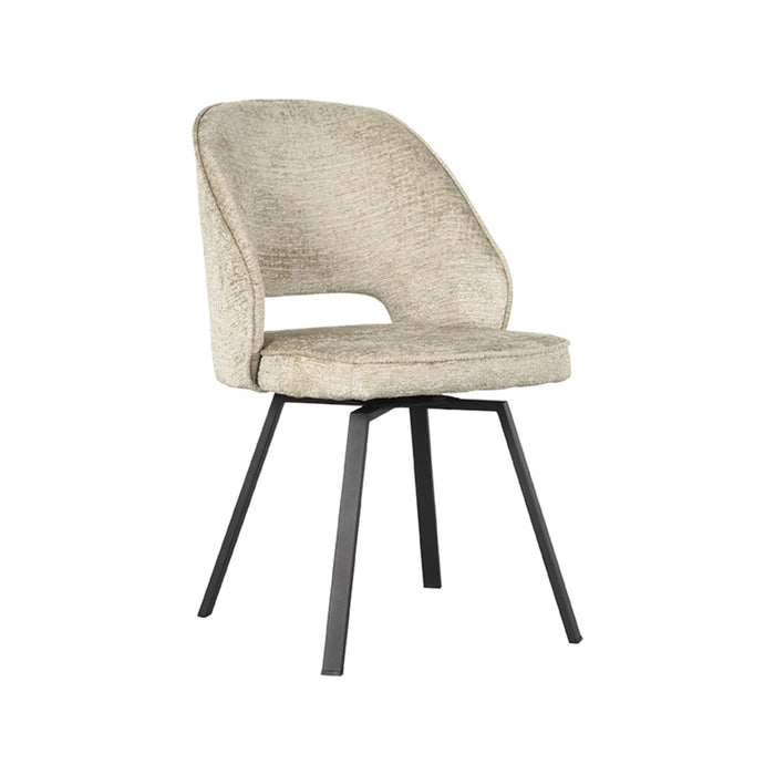Label51 Eetkamerstoel Lewis - Beige - Fluweel-Eetkamerstoelen-LABEL51