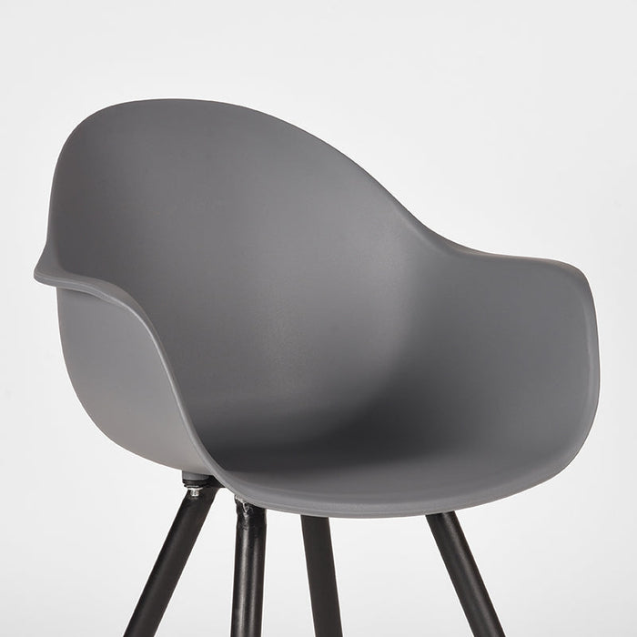 Label51 Eetkamerstoel Luca - Antraciet - Kunststof-Eetkamerstoelen-LABEL51