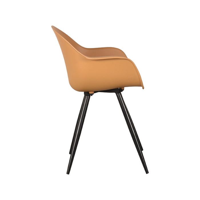 Label51 Eetkamerstoel Luca - Oker - Kunststof-Eetkamerstoelen-LABEL51