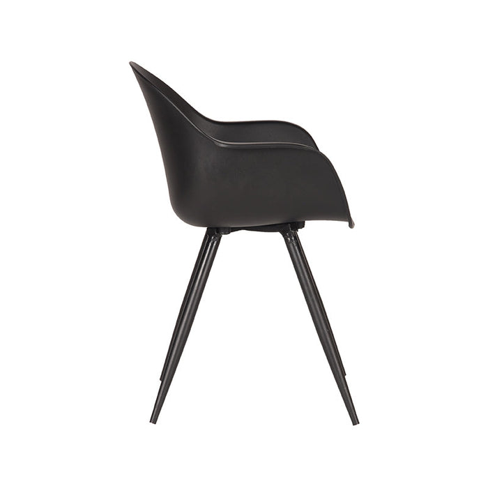 Label51 Eetkamerstoel Luca - Zwart - Kunststof-Eetkamerstoelen-LABEL51