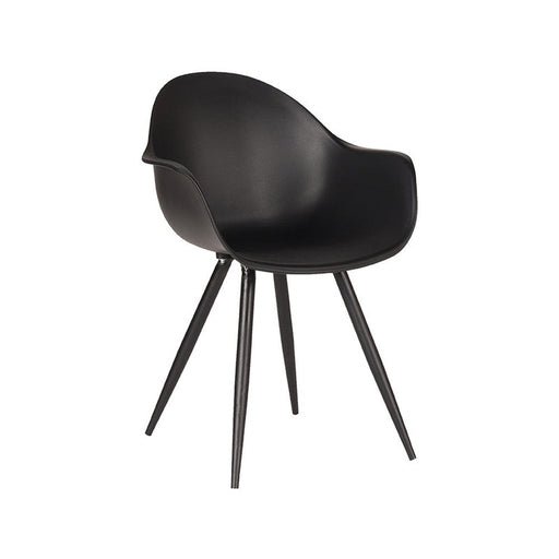 Label51 Eetkamerstoel Luca - Zwart - Kunststof-Eetkamerstoelen-LABEL51